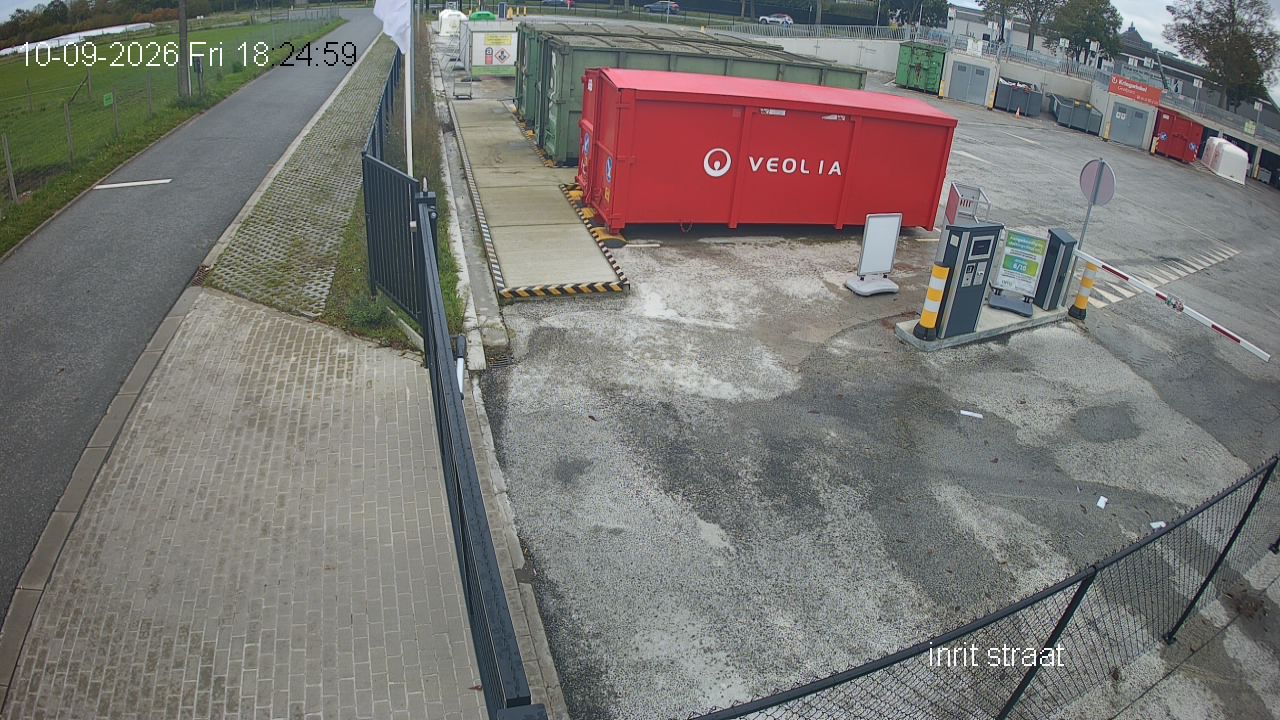camerabeeld recyclagepark Meulebeke