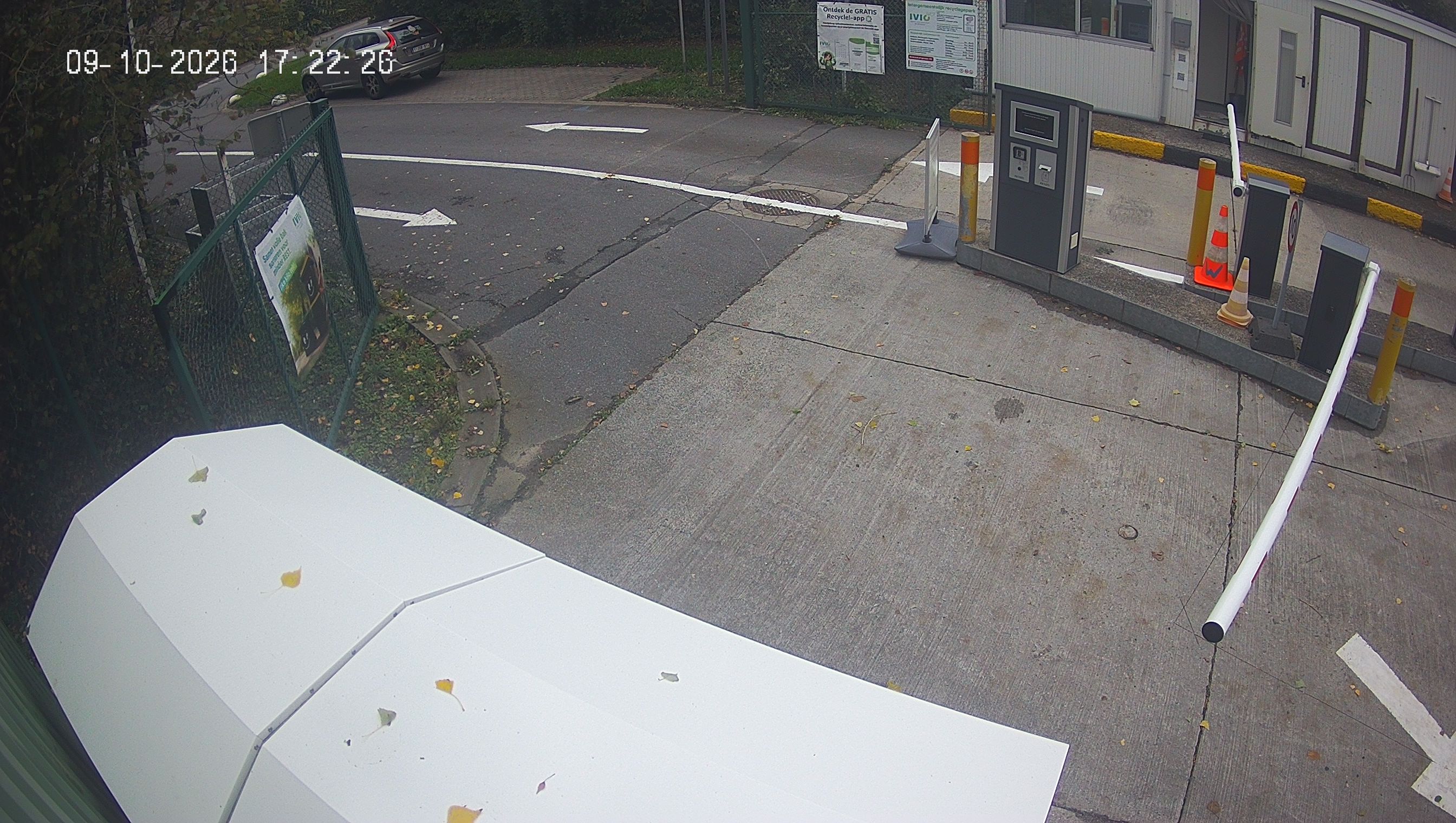 camerabeeld recyclagepark Pittem