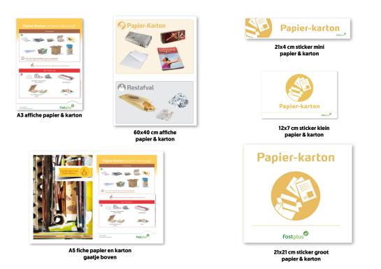 Papier en karton affiches en stickers